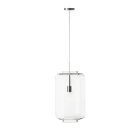 droog -   suspension glass lantern verre design acier inoxydable